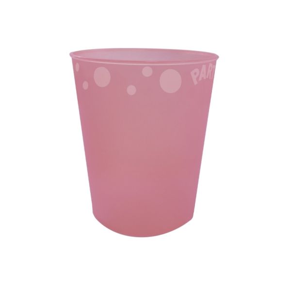 REUSABLE CUP PARTY 250ml PINK