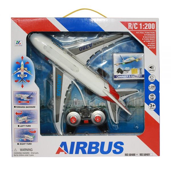 RC AIRPLANE WITH LIGHTS, WITH USB 27MHz
