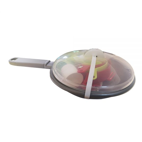ECOIFFIER FRYING PAN WITH DINING ACCESSORIES