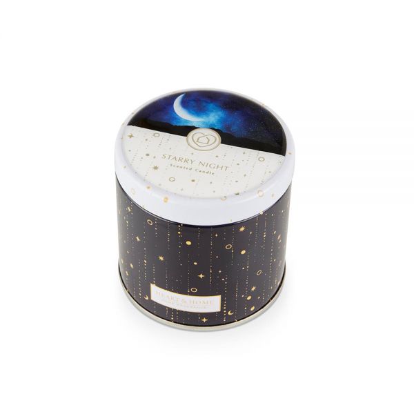 HEART & HOME STARRY NIGHT TIN CANDLE