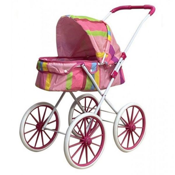 BIG DOLL STROLLER WITH BAG AND BIG WHEELS
