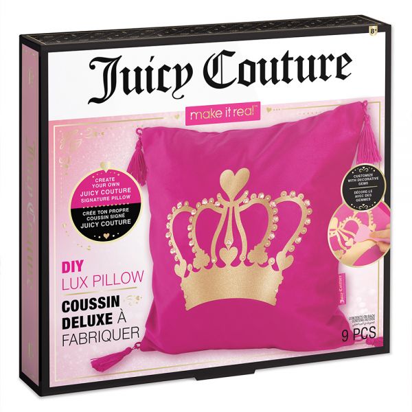 MAKE IT REAL JUICY COUTURE DIY LUX PILLOW