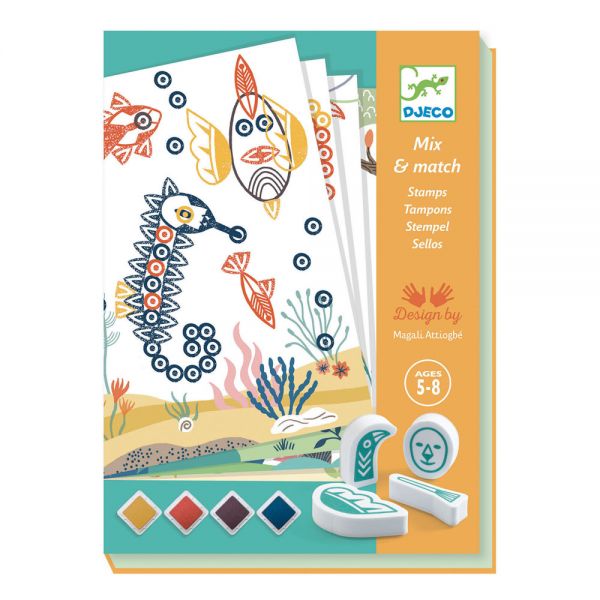 DJECO CREATE WITH STAMPS ANIMALS