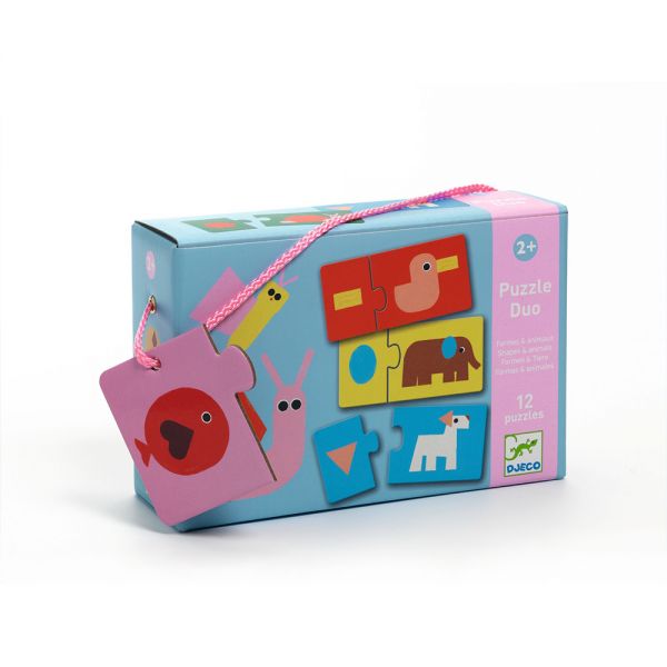 DJECO PUZZLE DUO ANIMALS SHAPES