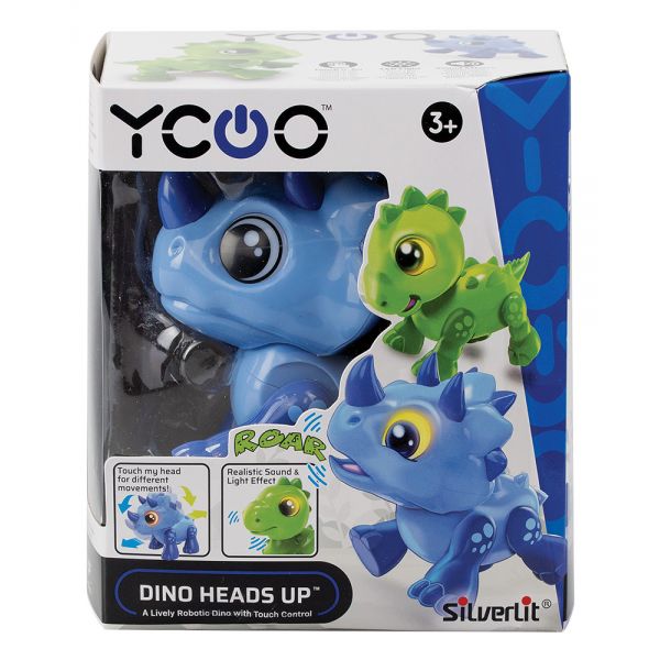SILVERLIT YCOO DINO HEADS UP ELECTRONIC ROBOT STEGOSAURUS FOR AGES 3+
