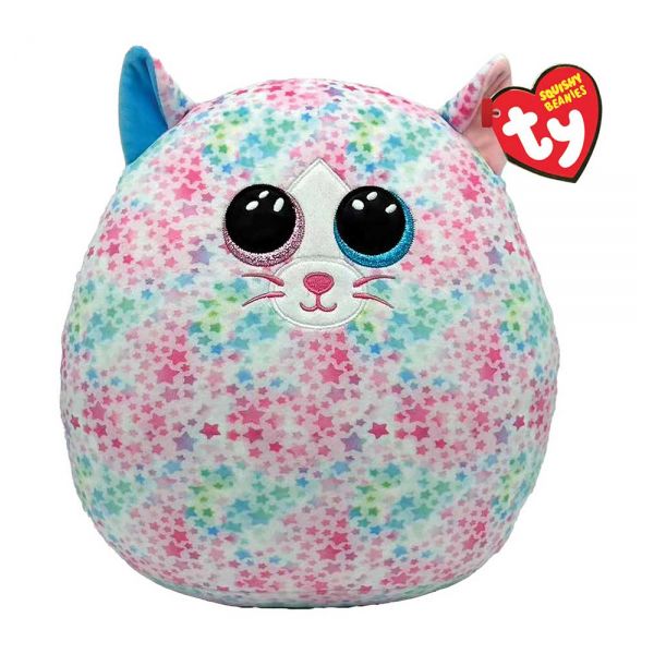 TY SQUISHY BEANIES EMMA CAT MULTICOLOR WITH STARS 38 cm