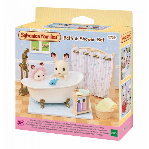 THE SYLVANIAN FAMILIES BATH AND SHOWER SET
