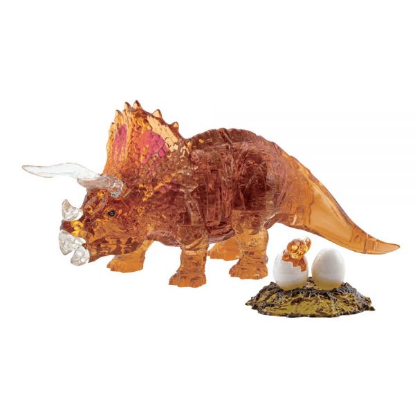 CRYSTAL PUZZLES 3D PUZZLE 49 pcs TRICERATOPS DINOSAUR AND EGGS