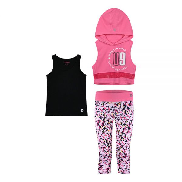 ENERGIERS 3 PCS GIRL\'S SET ALL OVER PRINT