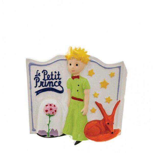 MAGNET RESINE LITTLE PRINCE BOOK AND ROSE