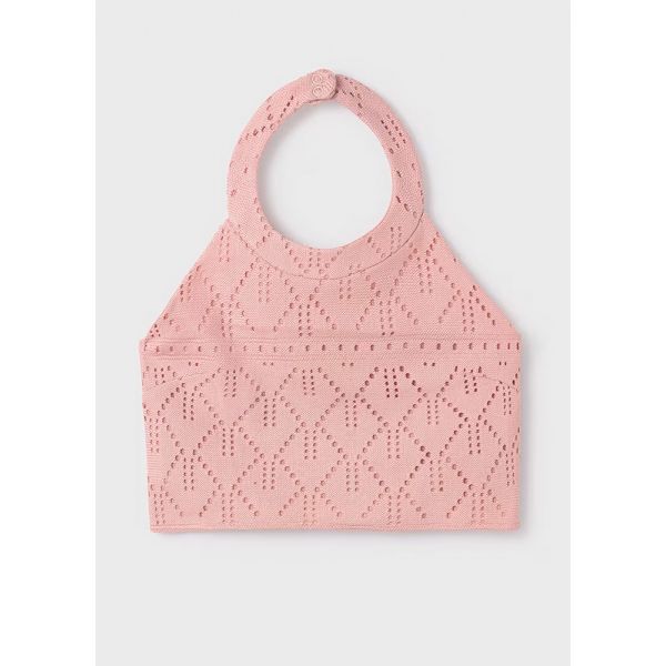 MAYORAL TOP PERFORATED PINK
