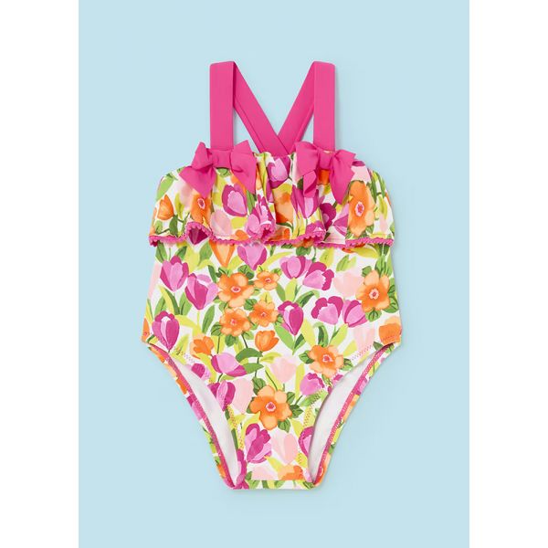 MAYORAL SWIMSUIT WITH PRINTS MAGENTA