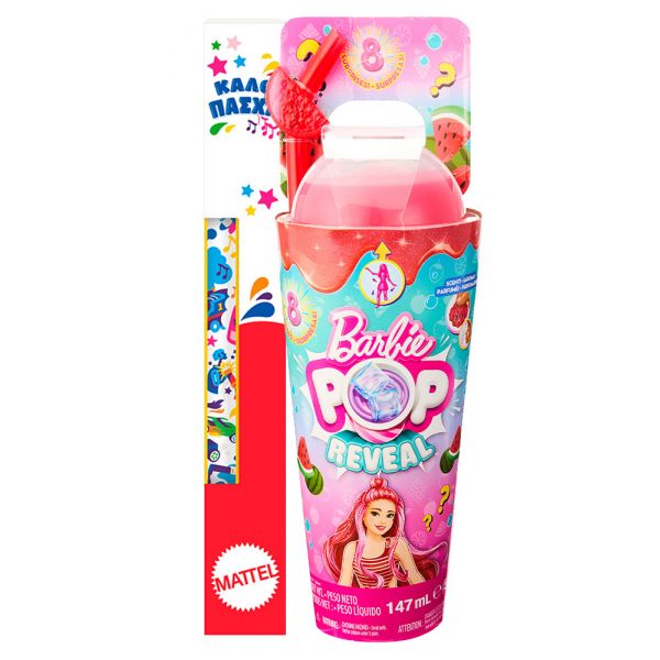 TOY CANDLE BARBIE DOLL POP REVEAL - WATERMELON