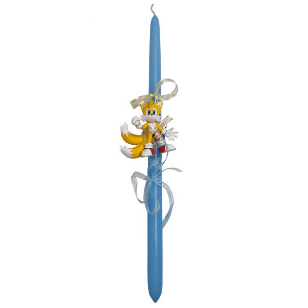 EASTER CANDLE MINIATURE SONIC TAILS 7 cm