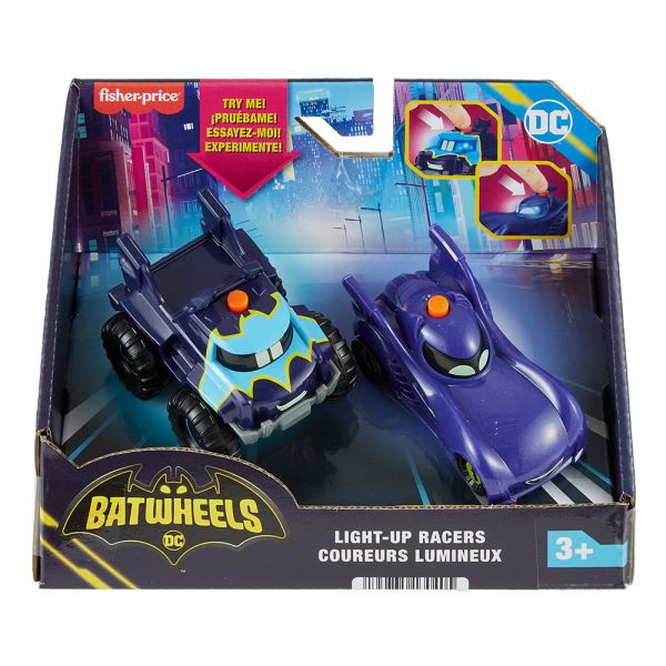 FISHER PRICE BATWHEELS VEHICLE BAM WITH LIGHTS
