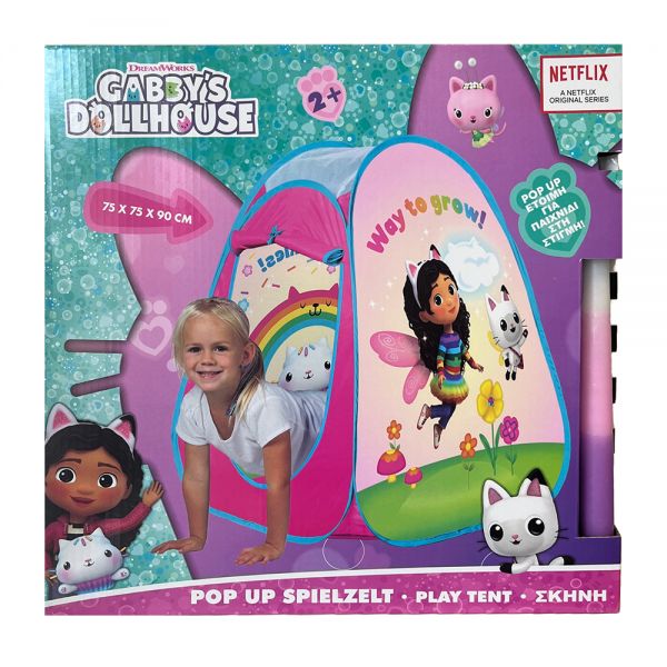 TOY CANDLE KIDS TENT POP UP GABBY\'S DOLLHOUSE