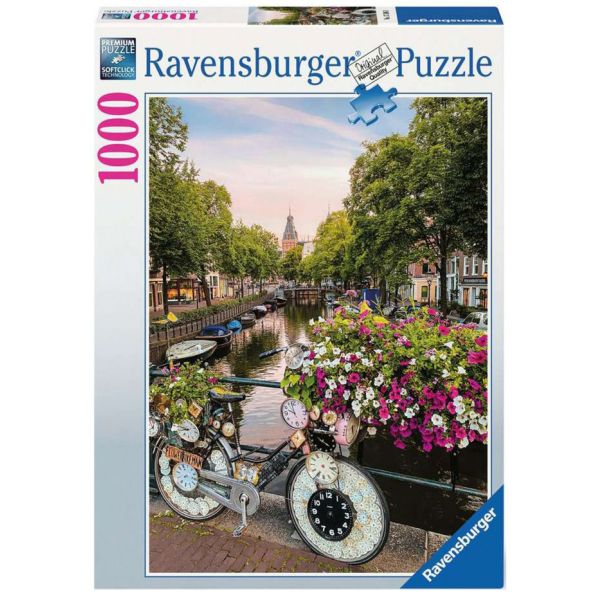 RAVENSBURGER PUZZLE 1000 pcs AMSTERDAM BICYCLE