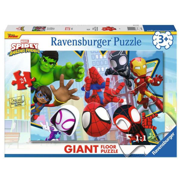 RAVENSBURGER ΠΑΖΛ ΔΑΠΕΔΟΥ 24 τεμ. SPIDEY AND FRIENDS