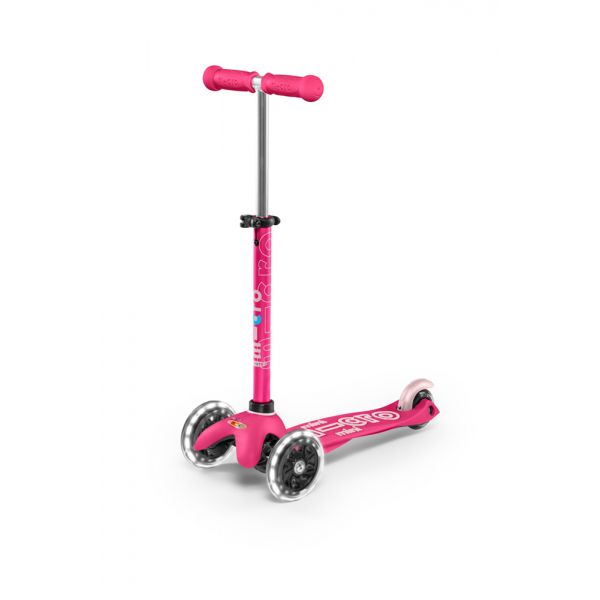 MICRO 3-WHEELS SCOOTER MINI MICRO DELUXE GLOW LED FROSTY PINK
