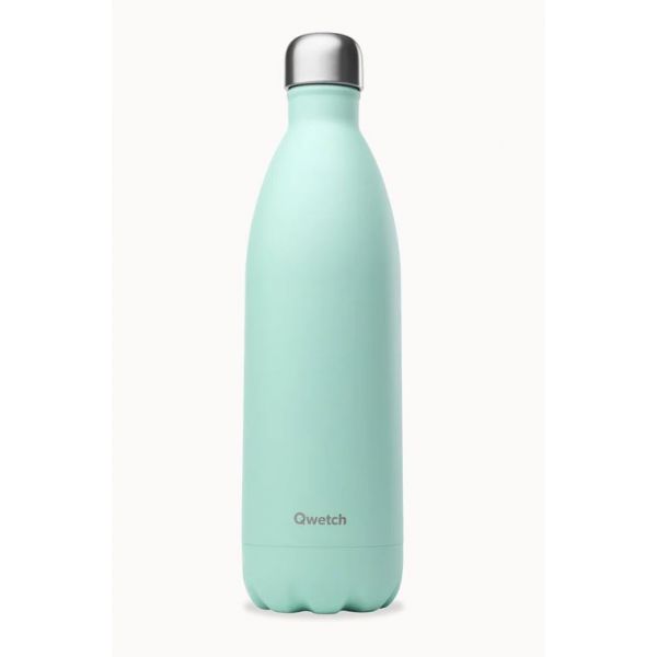 QWETCH STAINLESS STEEL BOTTLE PASTEL GREEN 1000ml