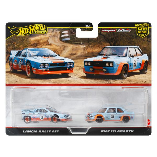 HOT WHEELS COLLECTIBLE CARS SET OF 2 - LANCIA RALLY 037 & FIAT 131 ABARTH