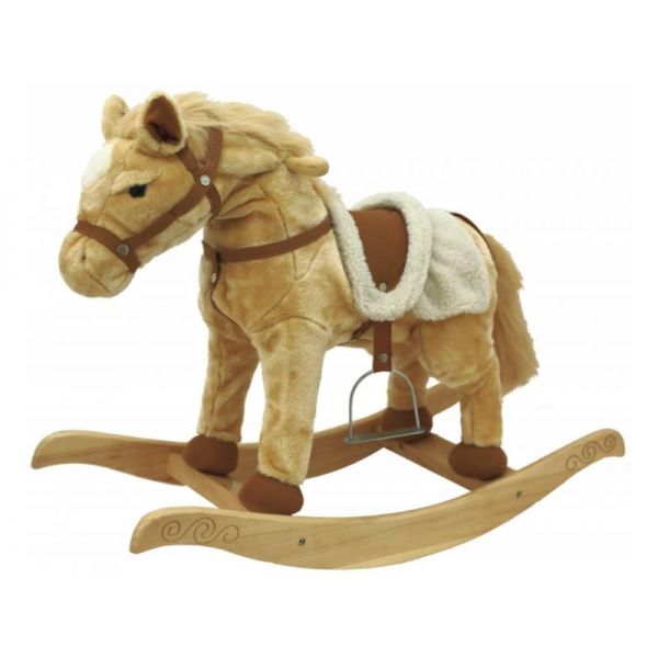 Plush Rocking Horse WITH HEAD MOVEMENT & SOUND 5054