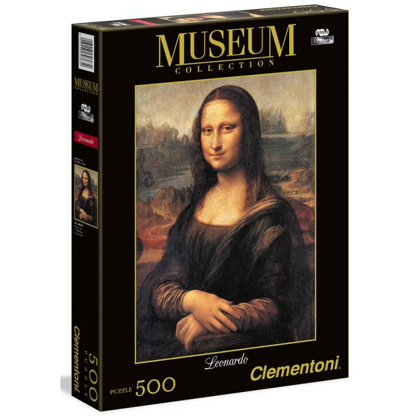 CLEMENTONI ΠΑΖΛ MUSEUM COLLECTION LEONARDO DA VINCI: GIOCONDA 500 ΤΜΧ