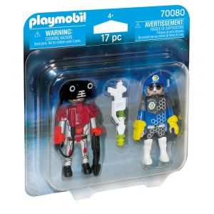 PLAYMOBIL SPACE POLICE OFFICER AND THIEF DUO PACK FIGURES 