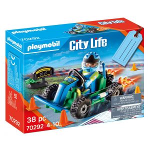 PLAYMOBIL CITY LIFE GO-KRT RACER GIFT SET