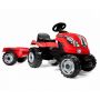SMOBY FARMER XL RED TRACTOR & TRAILER