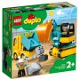 LEGO DUPLO TRUCK & TRACKED EXCAVATOR