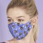 ECO CHIC PROTECTIVE MASK BEES BLUE