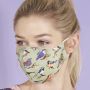 ECO CHIC PROTECTIVE MASK WILD BIRDS GREEN