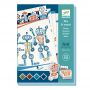 DJECO CREATE WITH STAMPS ALIEN ROBOTS