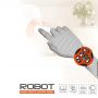 ORANGE REMOTE CONTROLLED ROBOT WITH WATCH-CONTROLLER