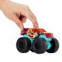 HOT WHEELS VEHICLE MONSTER TRUCKS 1:43 WITH SOUNDS AND LIGHTS ROARIN\' WRECKERS RED-BLUE