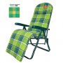 ESCAPE ARMCHAIR WITH 6 POSITIONS AND GREEN FRAME