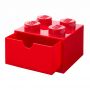 LEGO ΚΟΥΤΙ ΑΠΟΘΗΚΕΥΣΗΣ ΜΕ ΣΥΡΤΑΡΙ 4 RED LEGO 021 BRIGHT RED