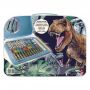 DRAWING SET ART CASE JURASSIC WORLD FOR AGES 3+