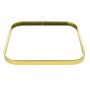  GOLD METAL TRAY 24X24 CM WITH MIRROR TOP