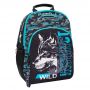 MUST SCHOOL BACKPACK 32X15X45 cm 3 CASES ANIMAL PLANET WILD INSTICT WOLF