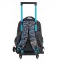 MUST SCHOOL TROLLEY BACKPACK 34X20X44 cm 3 CASES ANIMAL PLANET WILD INSTICT WOLF