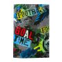 BACK ME UP PIN NOTEBOOK 17X25 40 SHEETS T-REX/GOAL - 2 DESIGNS