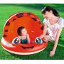 INFLATABLE POOL WITH SUNSHADE 97X66 cm - RED