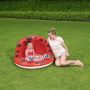 INFLATABLE POOL WITH SUNSHADE 97X66 cm - RED