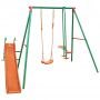 SWING SET WITH SLIDE, HORSE AND SIMPLE SEAT