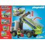 PLAYMOBIL CITY ACTION GLASS RECYCLING TRUCK WITH CONTAINER