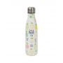 NATURAL LIFE STAINLESS STEEL WATER BOTTLE 500ml LIVE A PINEAPLLE LIFE