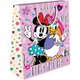 PAPER GIFT BAG WITH FOIL 18X11X23 cm MICKEY & MINNIE - 2 DESIGNS