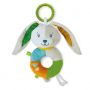 BABY CLEMENTONI FOR YOU NEWBORN BABY RATTLE LOVELY SOFT BUNNY FOR 0+ MONTHS